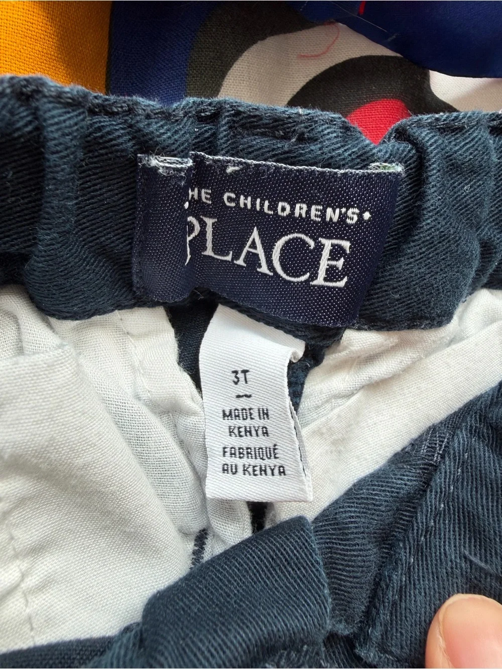 The Children's Place Boys Pants Trio - Navy and Tan Mix